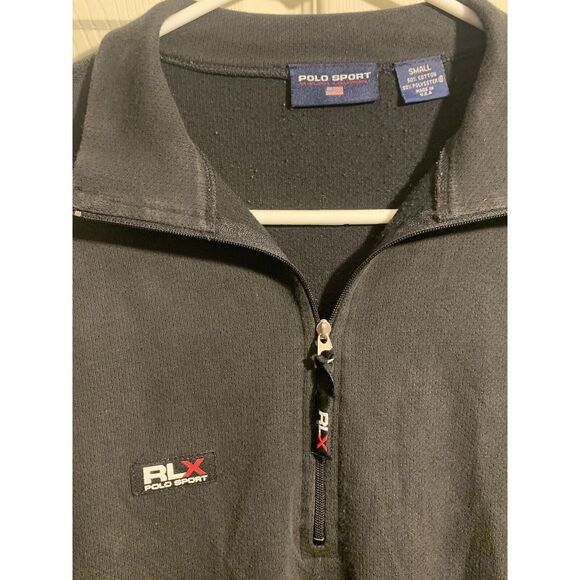 Vintage Polo Sport RLX Ralph Lauren 1/4 Zip Pullover Sweater Made In USA - Small - Picture 1 of 7
